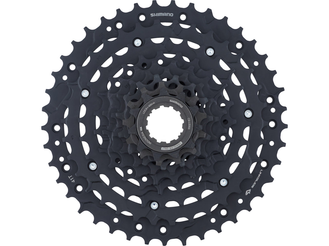 Shimano Kassette CS-LG300-9 Linkglide 9-fach Shimano Kassette CS-LG300-9 Linkglide 9-fach