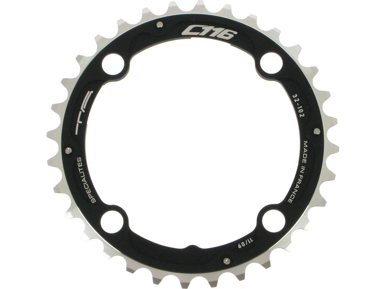 SPECIALITES TA Kettenblatt C116, XTR FC-M960, 4-Arm, Mitte, 102 mm Lochkreis