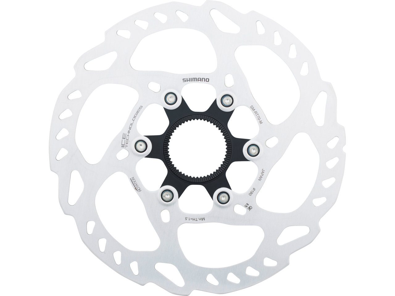 Shimano Bremsscheibe SM-RT70 Center Lock Innenverzahnung für SLX