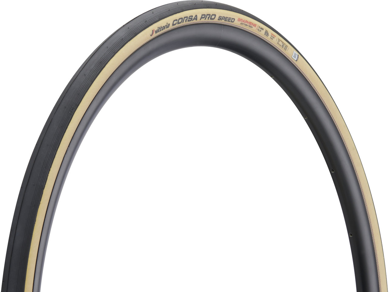 Vittoria Corsa Pro Speed Wide Rim G2.0 TLR 28" Faltreifen, Black / cotton tan, 700C x 29
