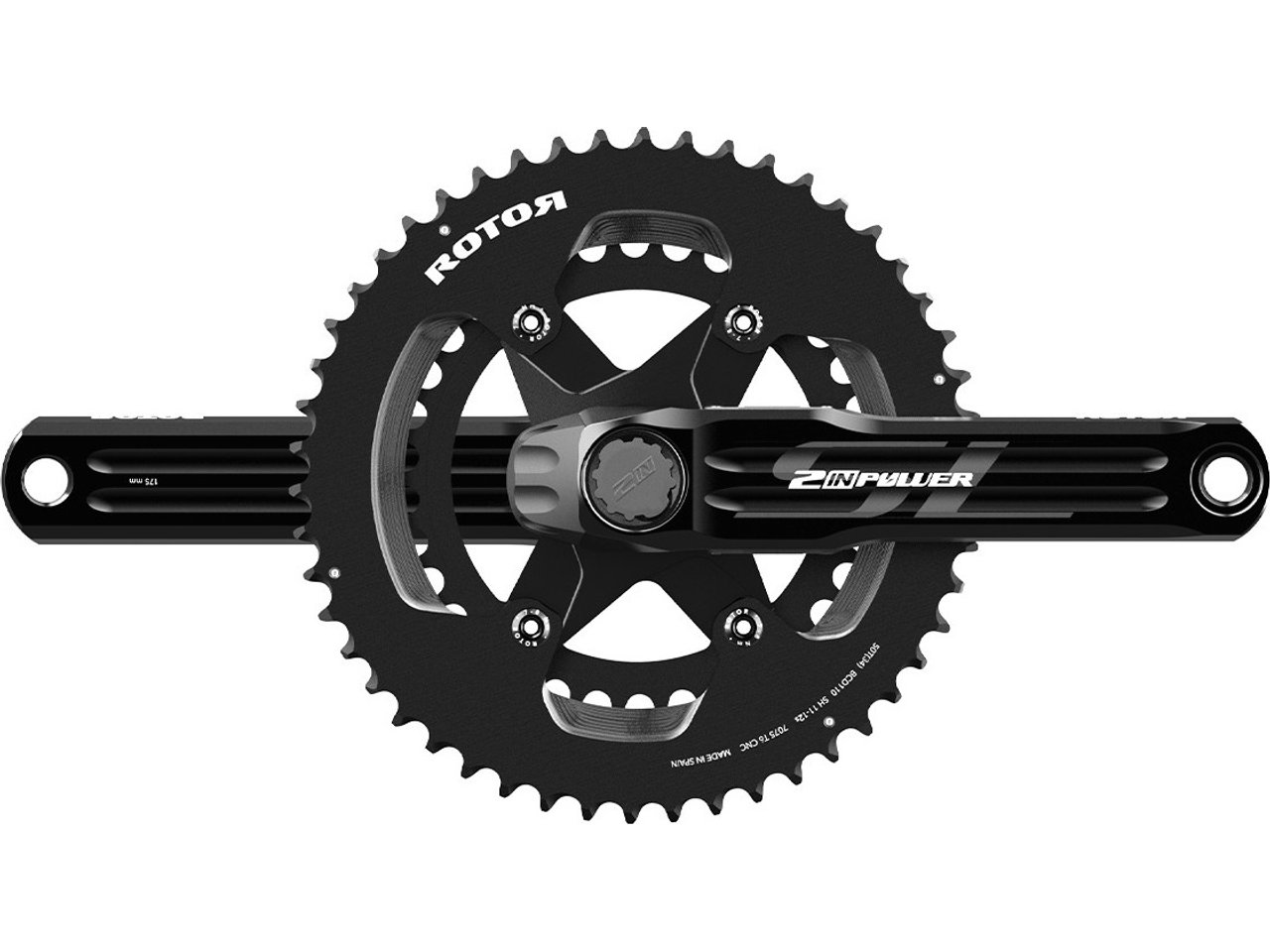 Rotor 2INpower SL ROUND Shimano 2x12-fach Powermeter Kurbelgarnitur