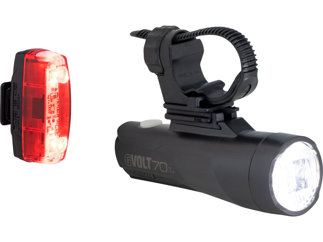 CatEye GVolt 70.1 + Rapid Micro G Beleuchtungsset mit StVZO-Zulassung