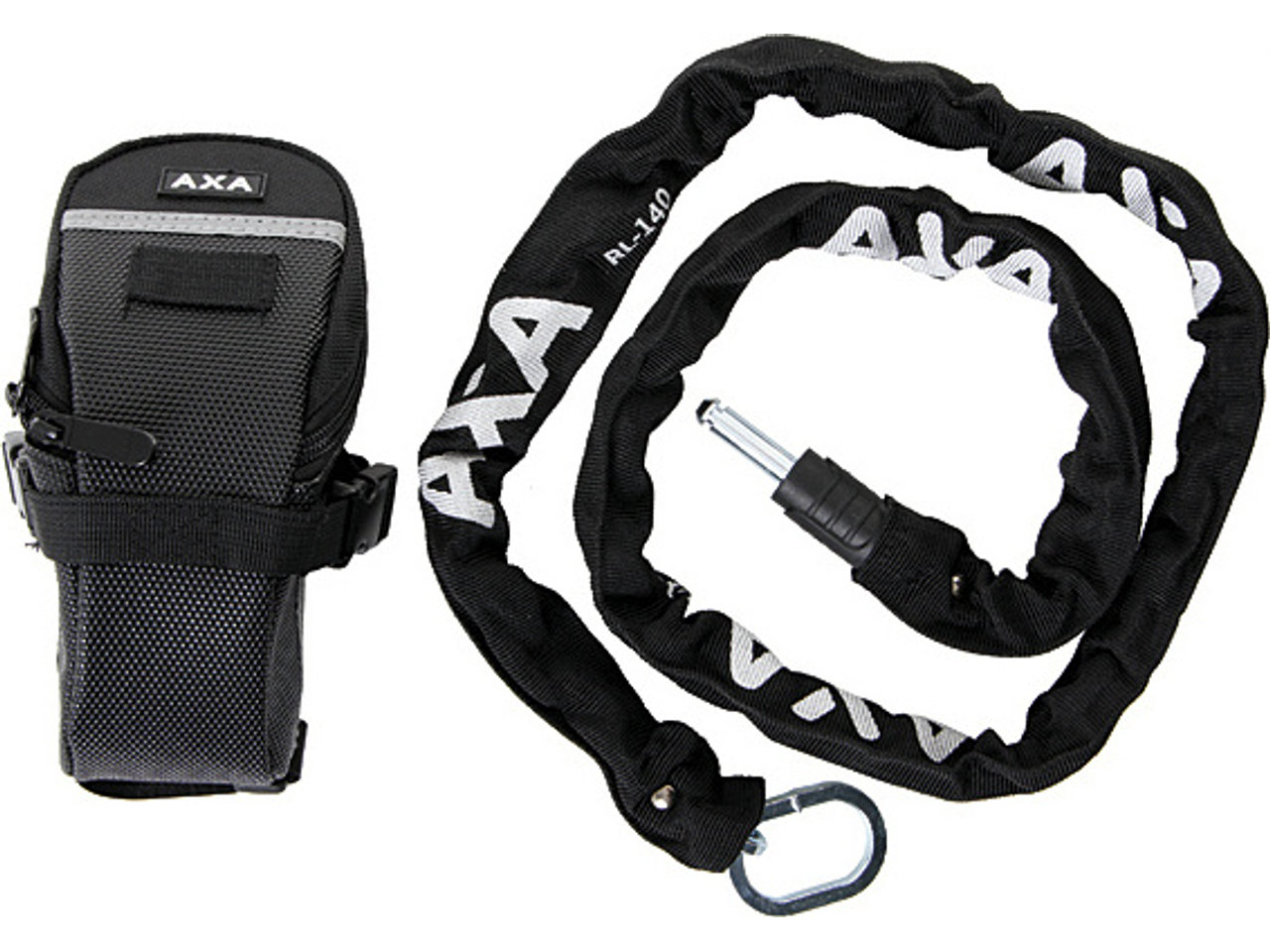 Axa RLC 140 Einsteckkette + Satteltasche Axa RLC 140 Einsteckkette + Satteltasche
