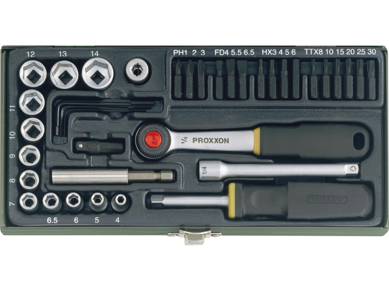 Proxxon 1/4" Feinmechanikerset 39-teilig