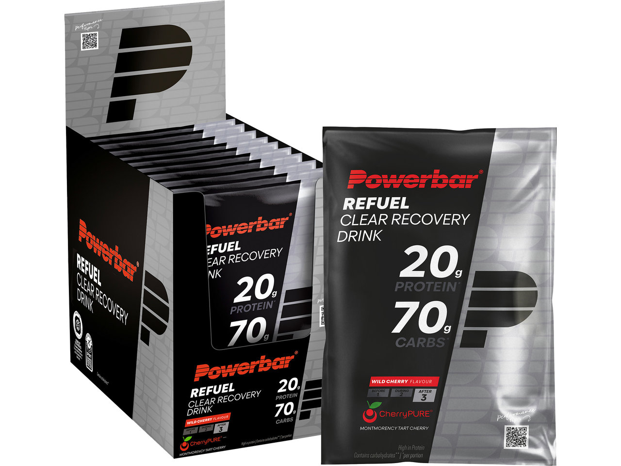 Powerbar Refuel Clear Recovery Drink Getränkepulver (97 g) - 10 Stück Powerbar Refuel Clear Recovery Drink Getränkepulver (97 g) - 10 Stück