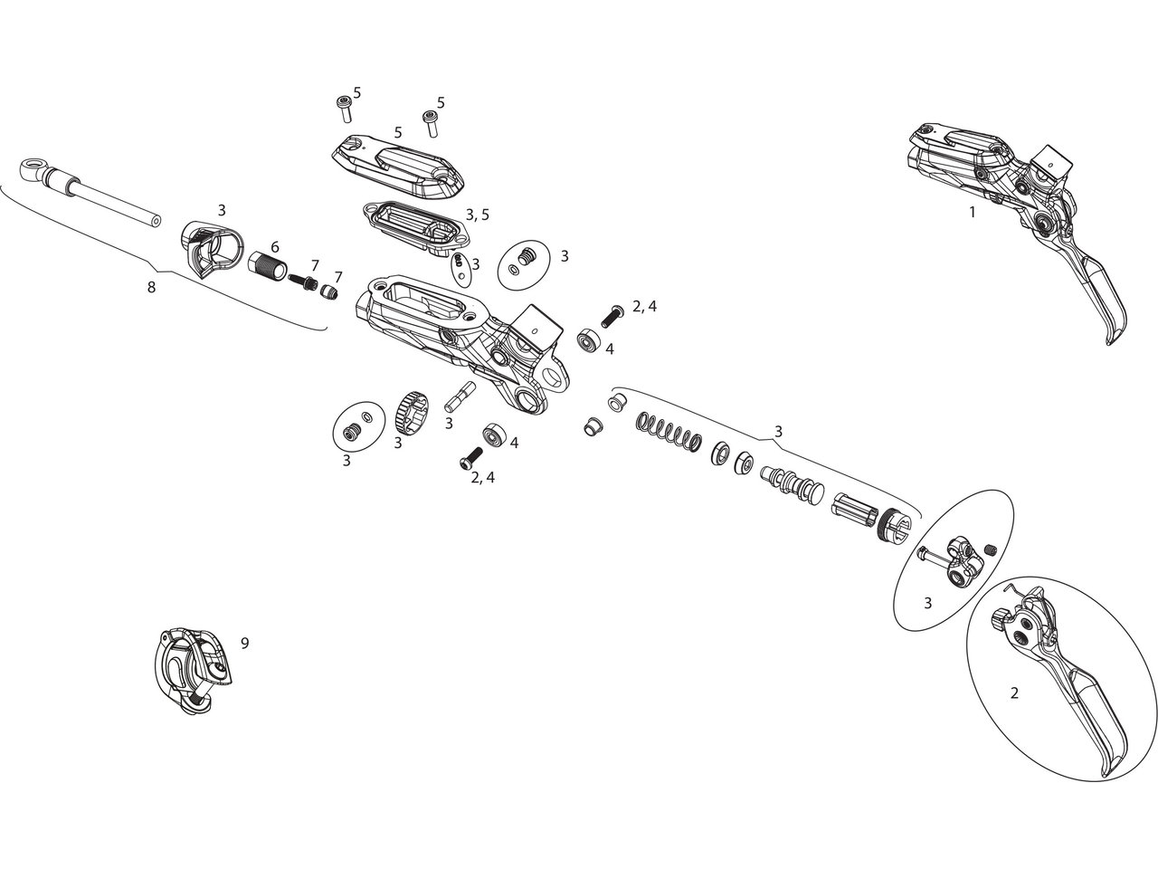 Ersatzteile Code Rsc (a1) Bremshebel (2018)