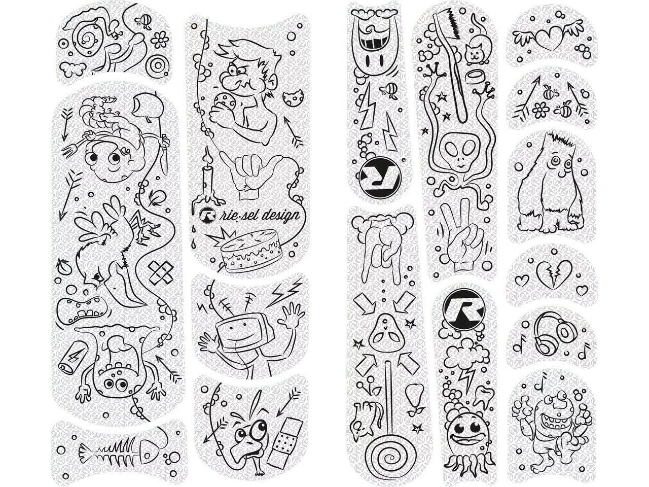 Kids:tape Youngstar Rahmenschutz Doodle Black
