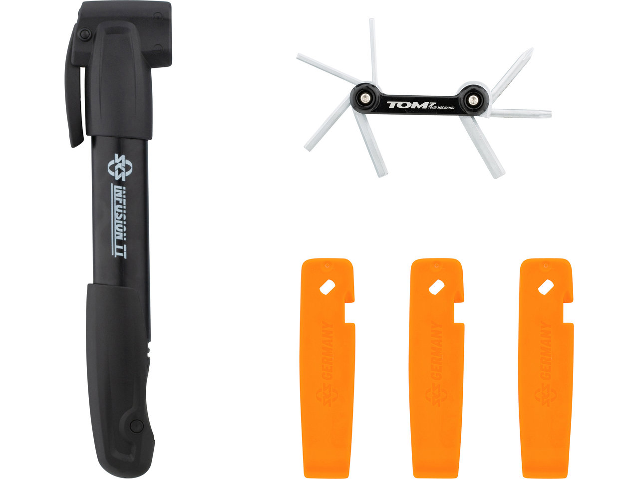 SKS Germany Set Minipumpe / Multitool / Reifenheber