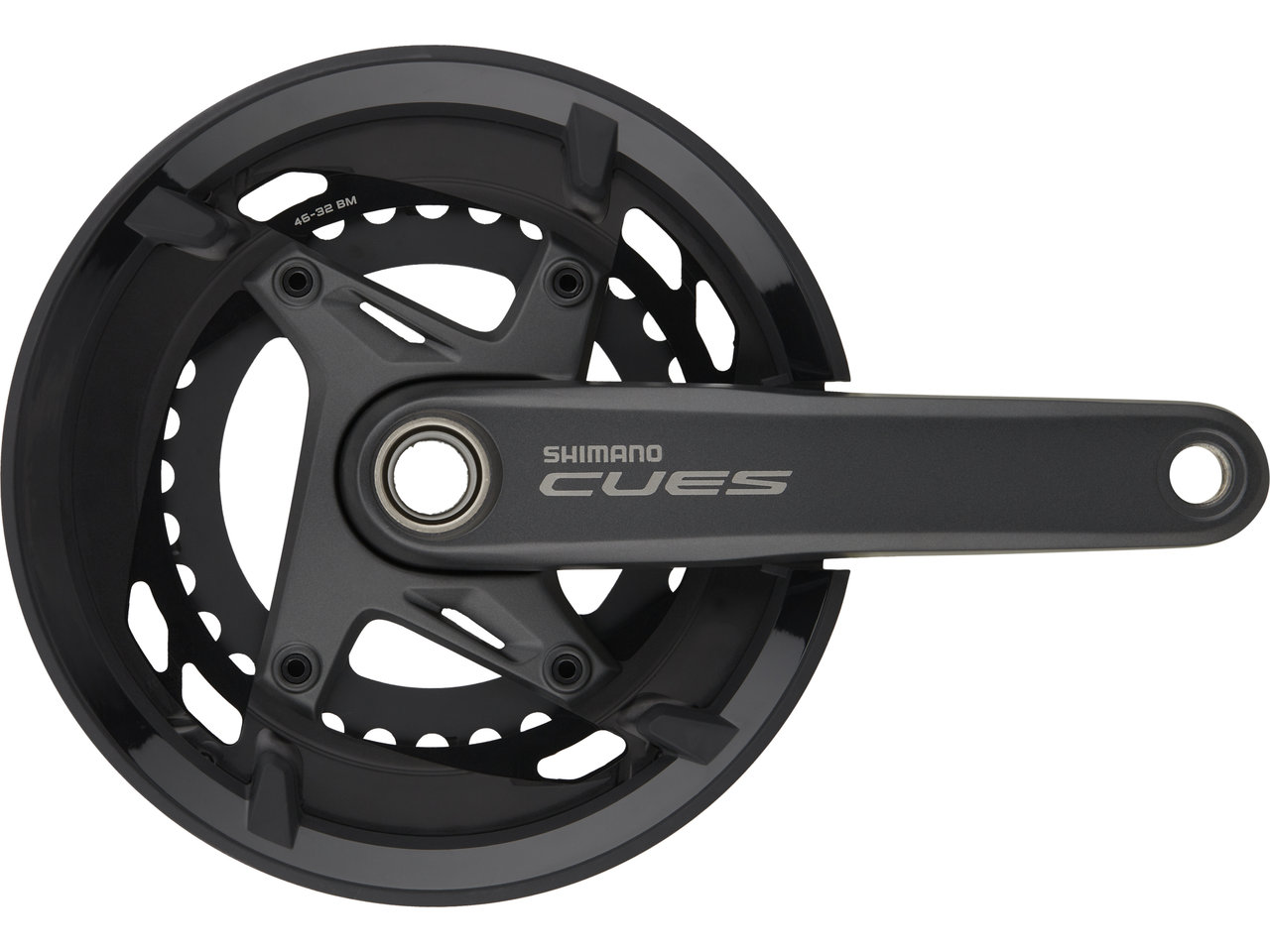 Shimano CUES Kurbelgarnitur FC-U6010-2 Hollowtech II mit Kettenschutzring Shimano CUES Kurbelgarnitur FC-U6010-2 Hollowtech II mit Kettenschutzring