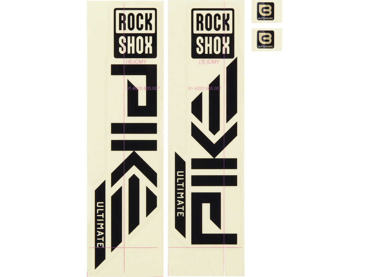 Rock Shox Pike Ultimate 27/29 High Gloss Black 2023+ Klistremerkesett Rock Shox Pike Ultimate 27/29 High Gloss Black 2023+ Klistremerkesett