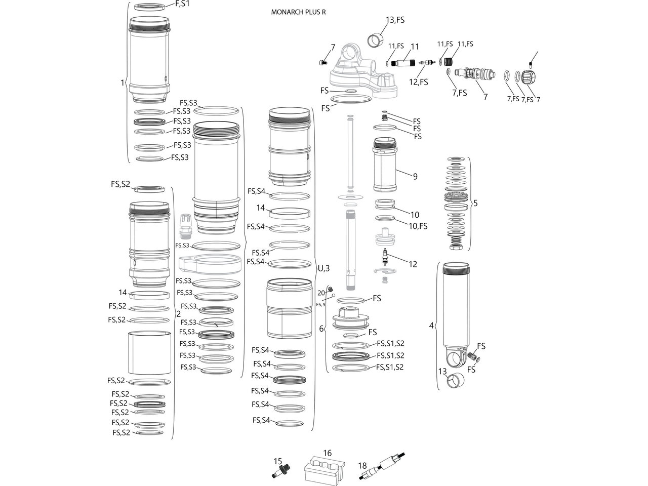 Ersatzteile Monarch Plus R (b1-b4 / 2014-2020)