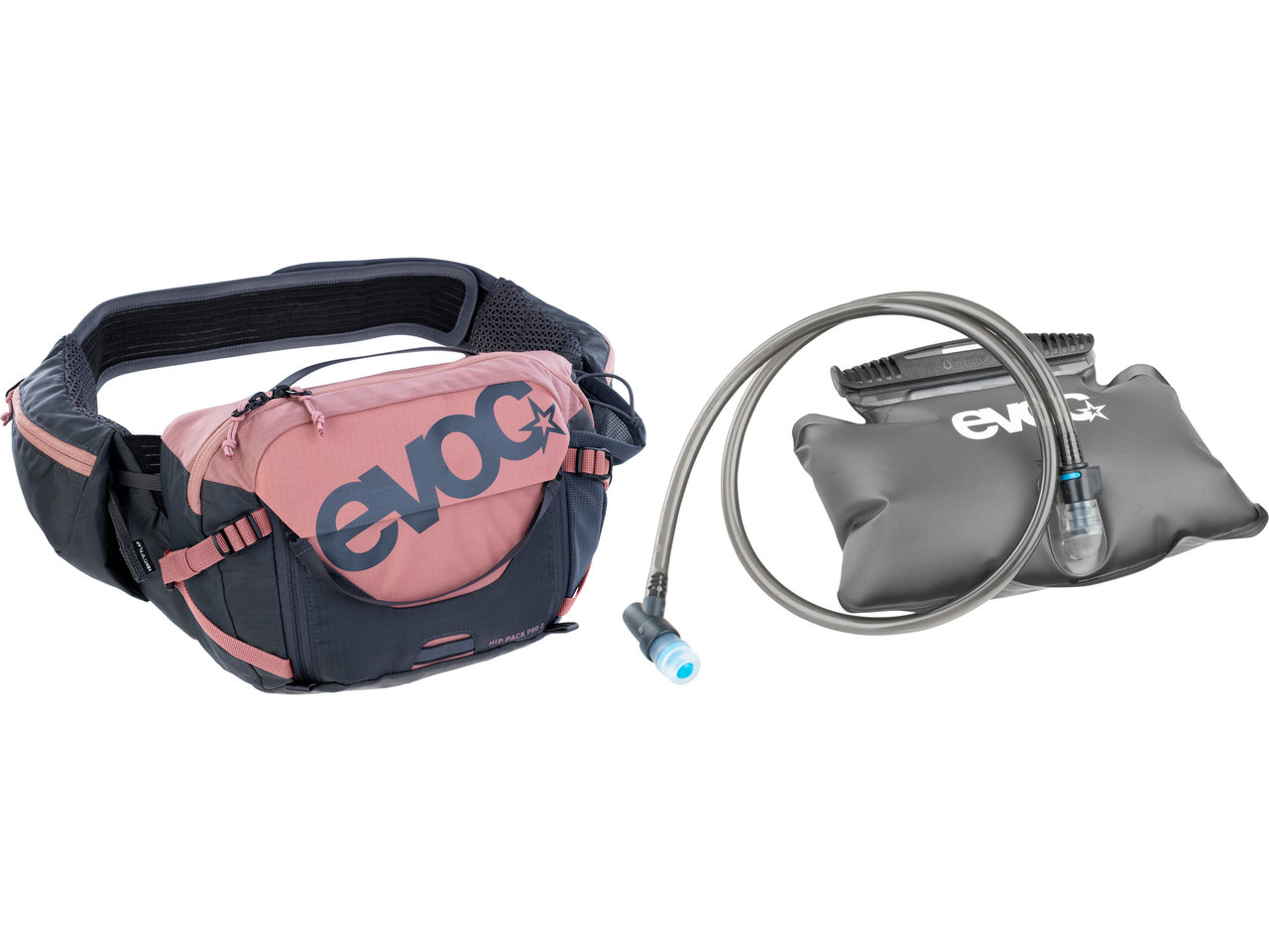 EVOC Hip Pack Pro 3L + 1,5L Bladder Black/Carbon Grey EVOC Hip Pack Pro 3L + 1,5L Bladder Black/Carbon Grey