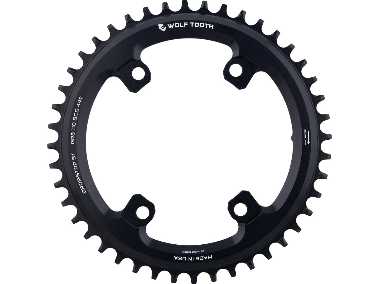 Wolf Tooth 110 BCD Asymetrisk 4-Bolt GRX Krankdrev Wolf Tooth 110 BCD Asymetrisk 4-Bolt GRX Krankdrev