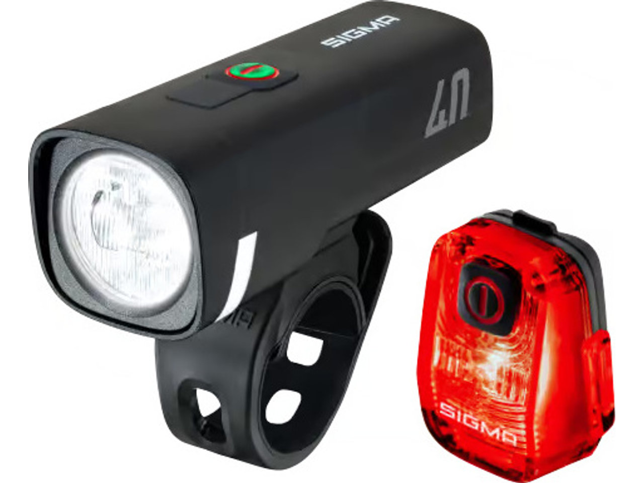 SIGMA SPORT Aura 40 Frontlicht + Hiro 10 Rücklicht Beleuchtungsset mit StVZO
