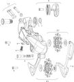 SRAM Ersatzteile GX 1X11 / GX DH 1X7 Type 2.1 Schaltwerk