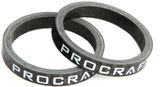 Procraft Entretoises en Carbone 1 1/8" avec Logo - 2 pièces