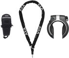 Axa Victory Frame Lock + RLC 140 Plug-In Chain + Saddle Bag Set