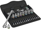 Wera Zyklop Switch Metal Ratchet 1/4" with Socket Wrench / Bit Set