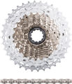 Shimano Kit d'Usure SLX Cassette CS-HG81-10 + Chaîne CN-HG95 10 vitesses