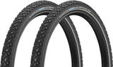 Schwalbe Set de 2 Pneus Rigides Cloutés Marathon Winter Plus 28"