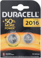 Duracell Pile au Lithium CR2016 - 2 pièces