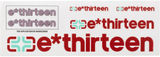 e*thirteen Set d'Autocollants pour Guidon