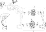 SRAM Piezas de repuesto para sistemas de cambios GX Eagle