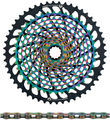 SRAM Set desgaste cassette XX1 Eagle XG-1299 + cadena PC XX1 Eagle 12 vel.