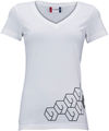 LEVELNINE Camiseta para damas Women White T-Shirt