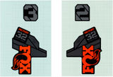 Fox Racing Shox Decal Kit Aufklebersatz für 32 SC Federgabel Modell 2021