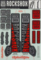 RockShox Troy Lee Designs Decal Kit f.Pike/Lyrik/Yari/Domain/Revelation c. 2018
