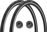 Continental Set de 2 Pneus Souples Grand Prix 5000 28" + Chambres à Air Race 28