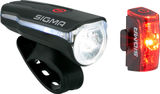 Sigma Aura 60 Front Light + Infinity Rear Light LED Lighting Set w/ StVZO