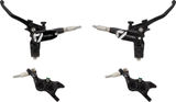 Hope Tech 4 E4 Front+Rear Disc Brake Set w/ Steel Braided Hose