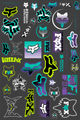Fox Head Reprsnt Sticker Kit