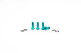 OAK Components M6x16 titanium screw set for disc brake adapter