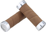 Brooks Slender leather handlebar grips for twist shifters on both sides Mod. 2023