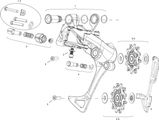 SRAM Piezas de repuesto sistemas de cambios Rival 1