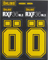 ÖHLINS Sticker set for RXF36 suspension fork