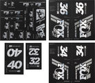 Fox Racing Shox Set d'Autocollants Heritage Fork and Shock Decal Kit jusqu'à 2020