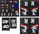Fox Racing Shox Set d'Autocollants Heritage Fork and Shock Decal Kit jusqu'à 2020