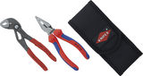 Knipex Cobra & Combination Pliers Set in Tool Belt Pouch
