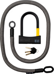 Eyelet chain lock + D-lock shackle lock