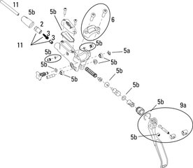 Juicy 7 (2008-2009), Code 7 (2008-2009) Brake Lever Spare Parts