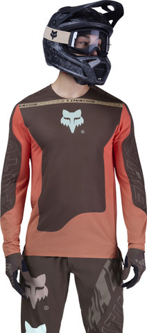 Fox Head Maillot Flexair Elevated L/S - cocoa/S