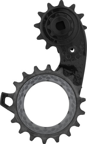 absoluteBLACK Sistema de engranajes HOLLOWcage Carbon Ceramic Oversized SRAMeTap AXS - titanio/12 dientes (rueda guía), 18 dientes (rueda tensora)