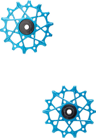 Garbaruk Juego de Roldanas 14 + 14 Dientes para Shimano 12 Velocidades MTB - blue
