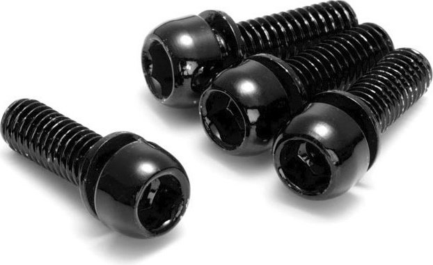 REVERSE Components Schrauben M6 x 18 für Bremsadapter - 4 Stück - black