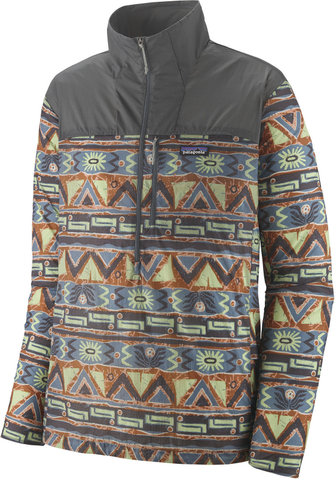 Patagonia Anorak Houdini Stash 1/2 Zip Pullover - high hopes geo-forge grey/M