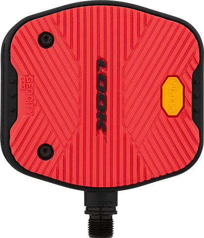 Look Geo City Grip Platform Pedals - red